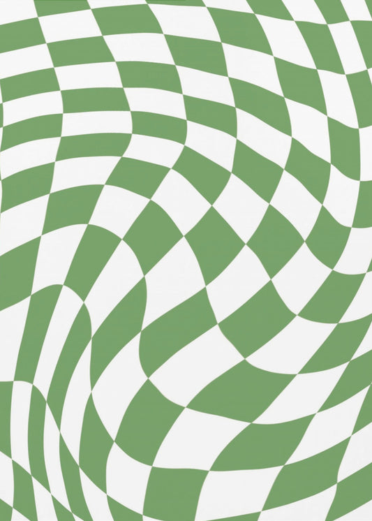 Groen schaakbord | Canvas