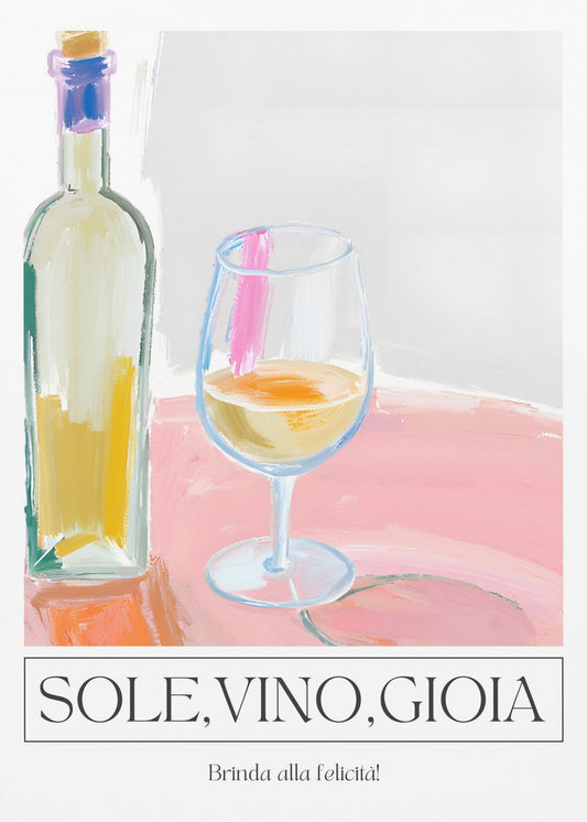 Zeetong, wijn, gioia | Poster