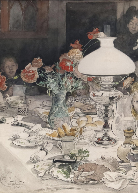 Around the Evening Lamp (1900) | Canvas