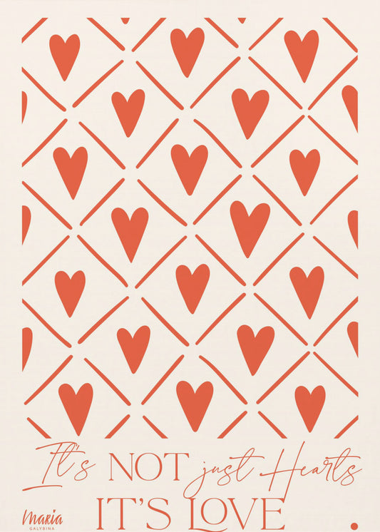 Over liefde. Harten | Canvas