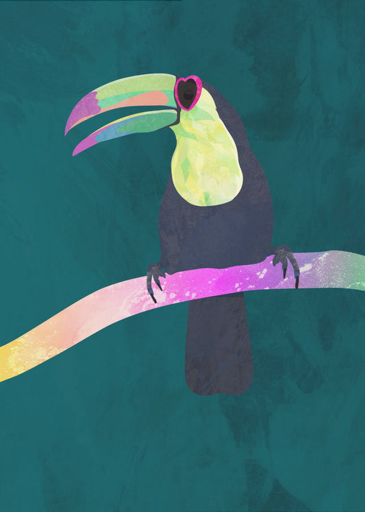 Regenboogtoekan | Canvas