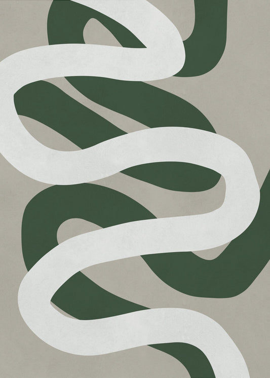 Expressionistische curven 3 | Poster