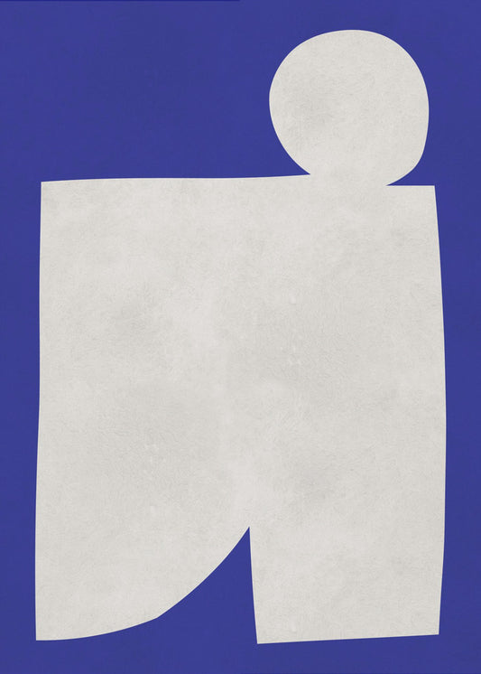 Blauw-witte kunst 2 | Canvas