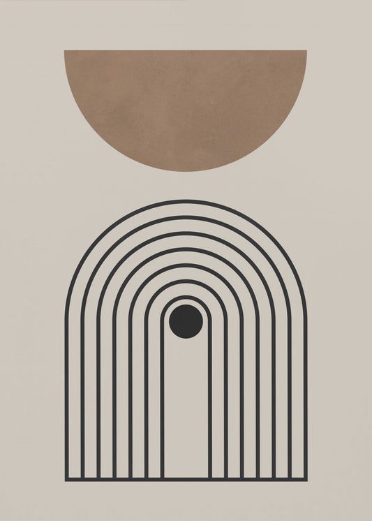 Compositielijnen en cirkels 5 | Canvas