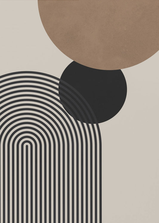 Compositielijnen en cirkels 4 | Canvas