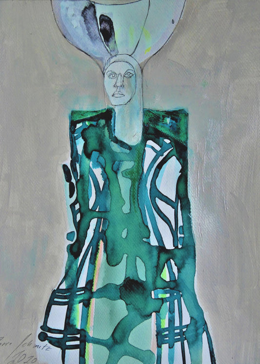 Tartan Vrouw | Canvas