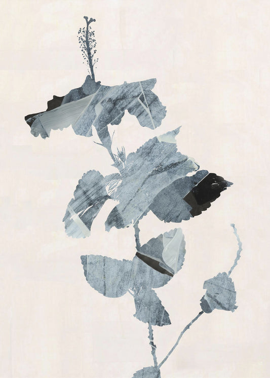 Botanisch silhouet nr. 1 print | Canvas