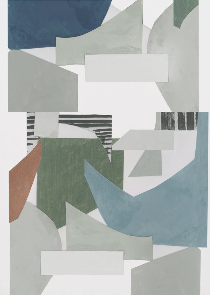 Neutrale geometrische print nr. 2 | Canvas