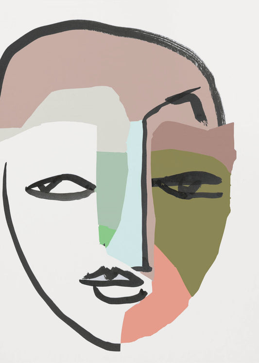 Visage No. 1 Kunstdruk | Canvas