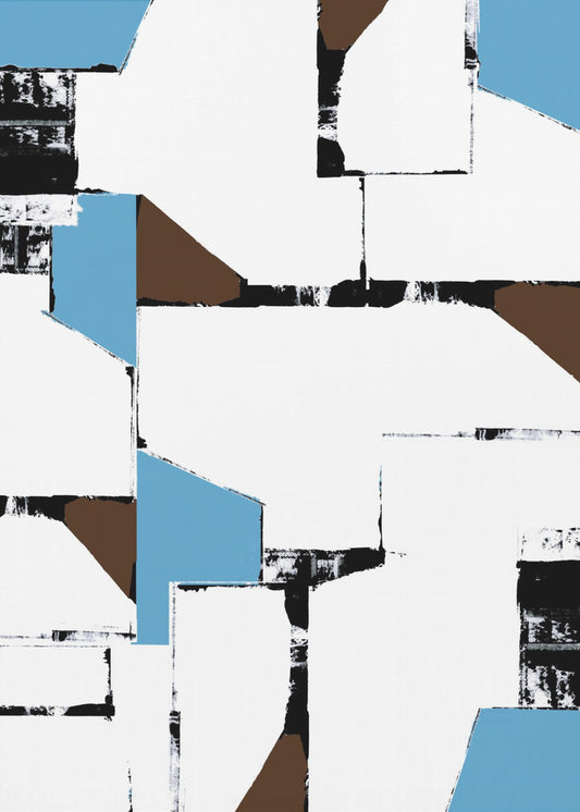 Abstracte neutrale geometrie nr. 1 | Canvas