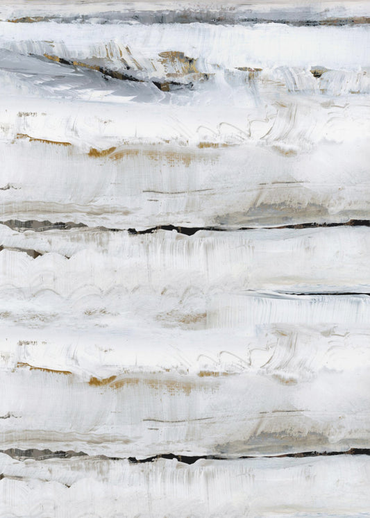 Abstract Zacht Wit 3 | Canvas