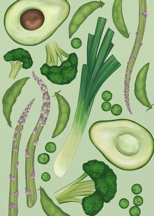 Groene groenten | Canvas