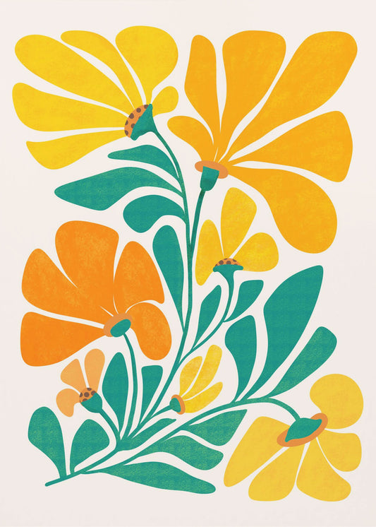 Koninklijke Zonnebloemen | Canvas