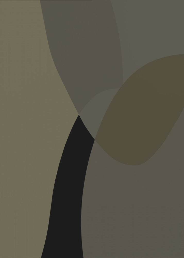 Abstract Neutral Shapes Print 1 | Poster
