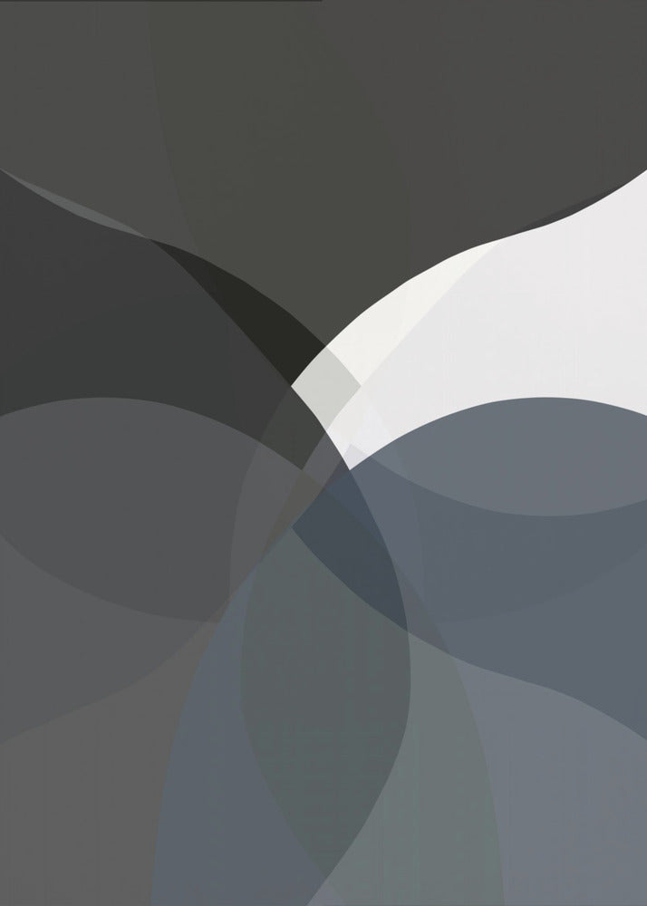 Abstracte neutrale vormen print 4 | Canvas