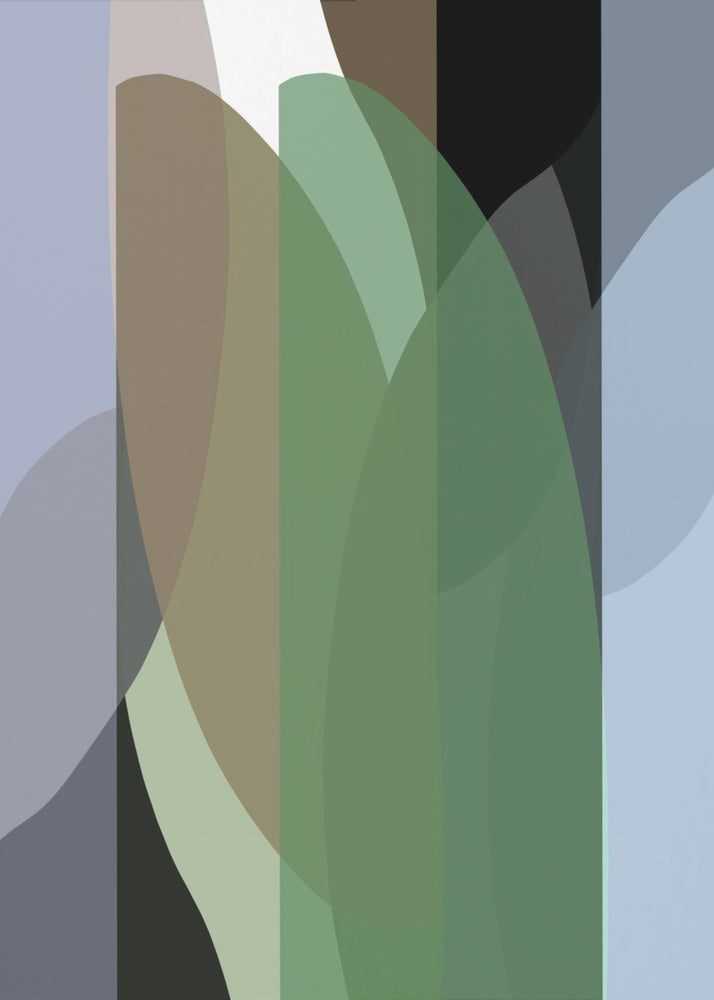 Abstracte vormen kunstdruk nr. 3 | Canvas
