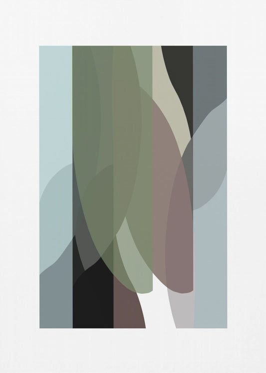 Abstracte vormen kunstdruk nr. 4 | Canvas