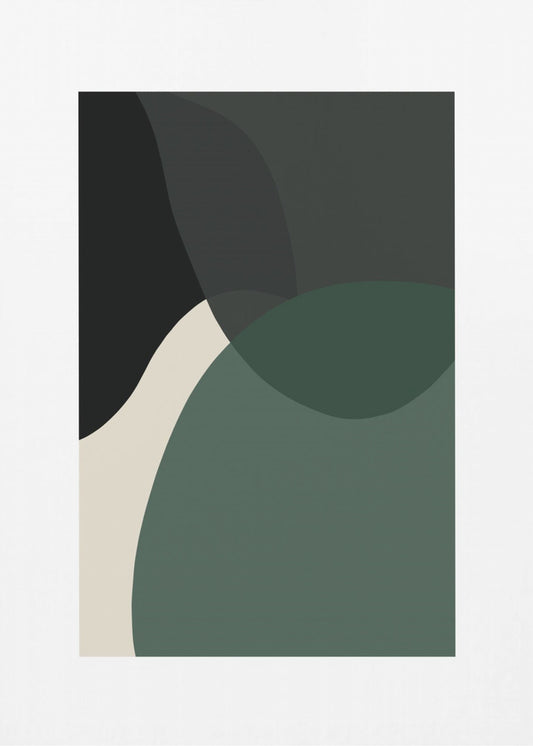 Abstracte vormen kunstdruk | Canvas