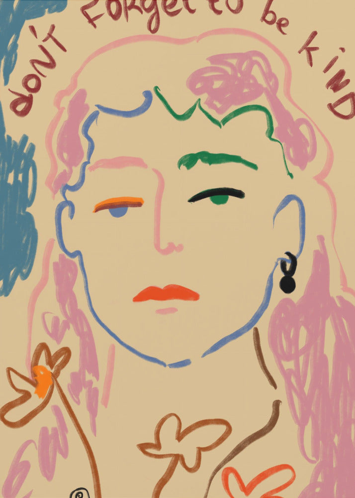 Vergeet niet aardig te zijn | Canvas