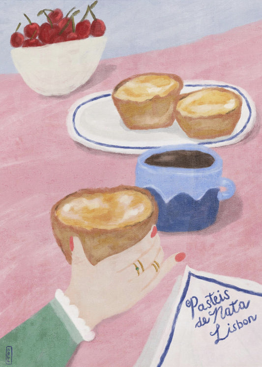 Met liefde uit Lissabon - Eten en reizen kunst | Poster