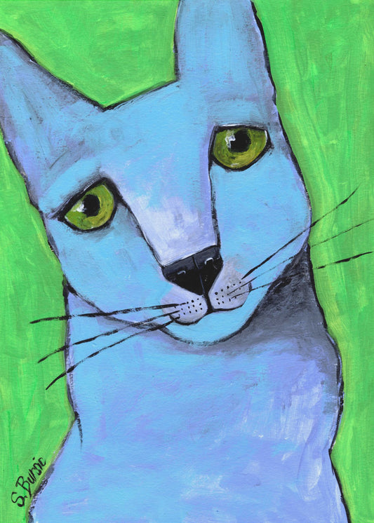 De grote blauwe kat | Poster