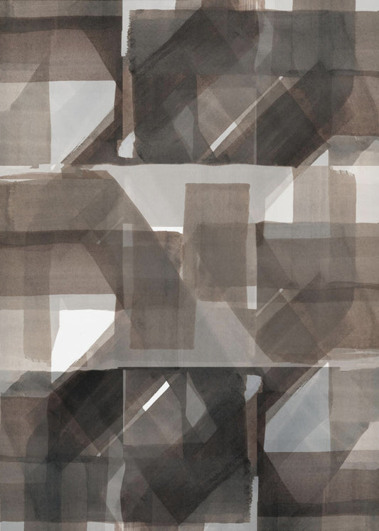 Abstract Donker Gehamerd 2 | Poster