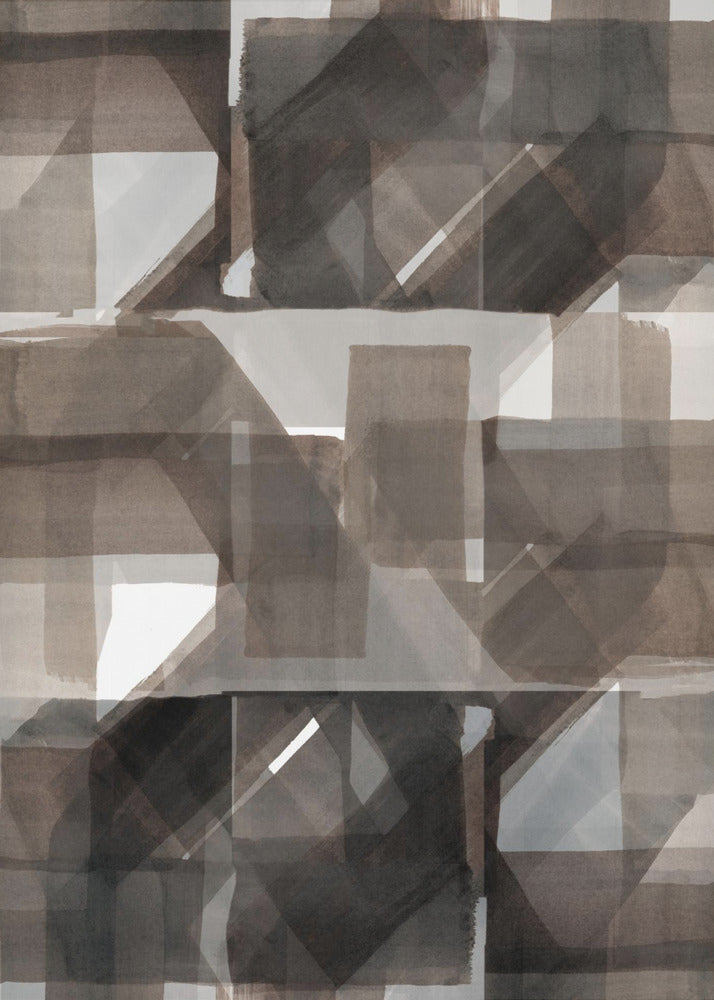 Abstract Donker Gehamerd 2 | Canvas