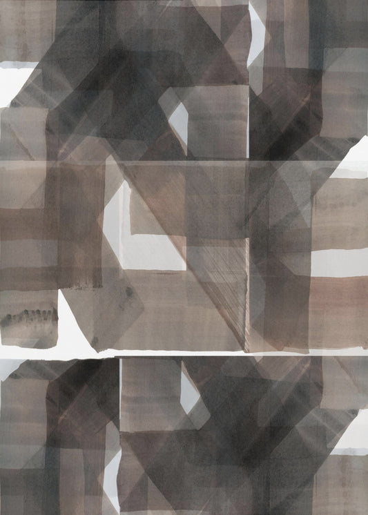 Abstract Donker Gehamerd 1 | Poster