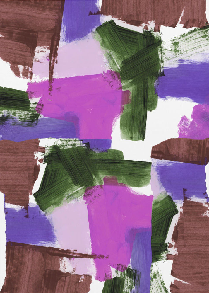 Diepe tinten Abstract 2 | Canvas