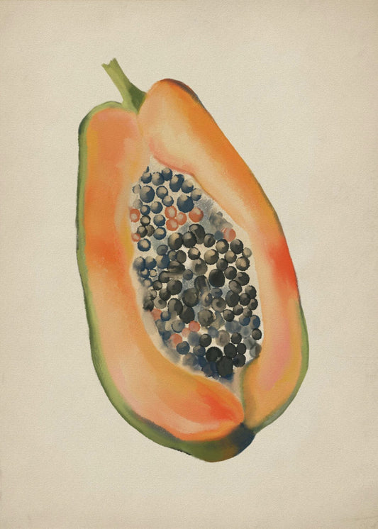 Vintage fruit - Papaja | Canvas