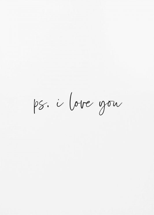 Ps. Ik hou van jou | Canvas