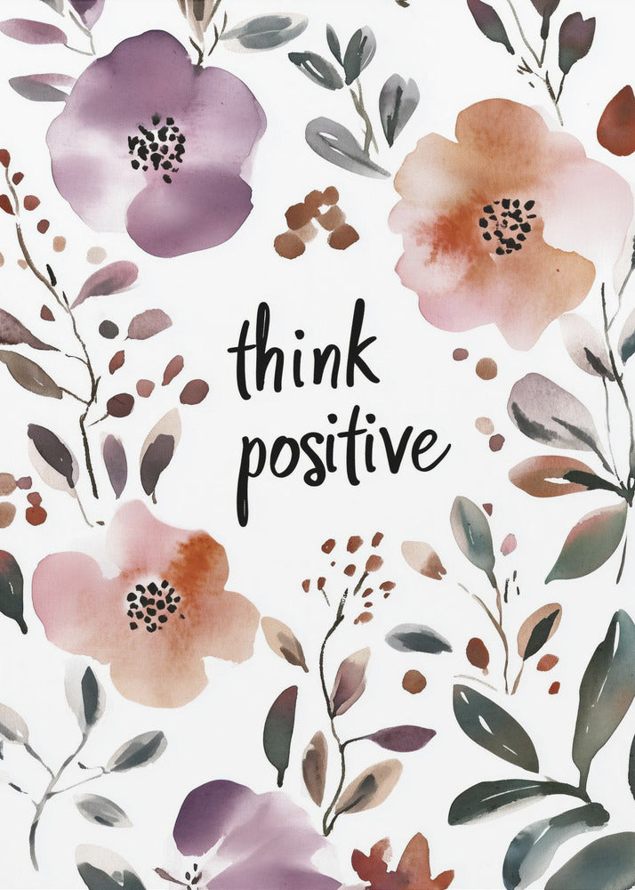 Bloemenpositiviteitsuitbarsting | Canvas
