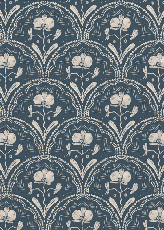 Boho Orchidee Tegelpatroon | Canvas