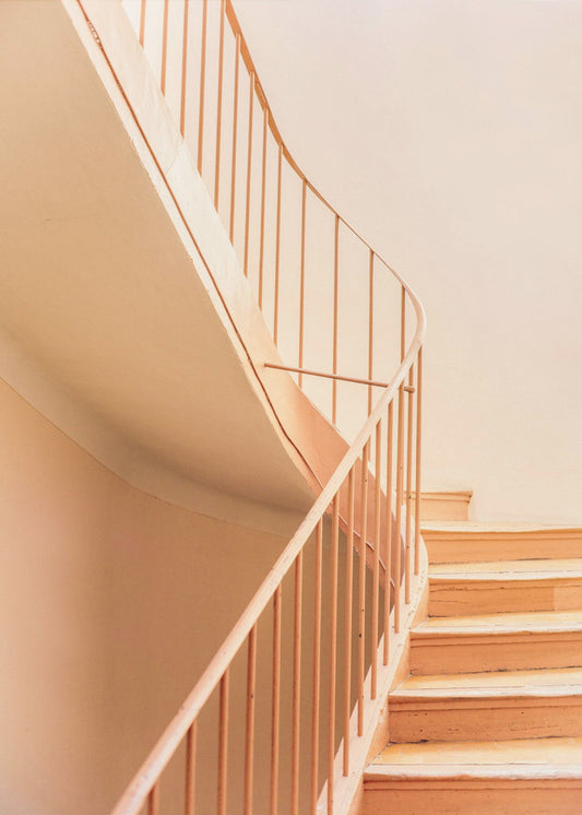 Oranje Trappen | Architectonisch Minimalisme | Canvas