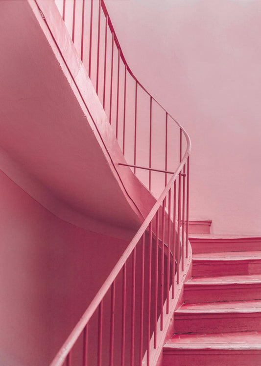 Plum Steps | Architectonisch minimalisme | Canvas