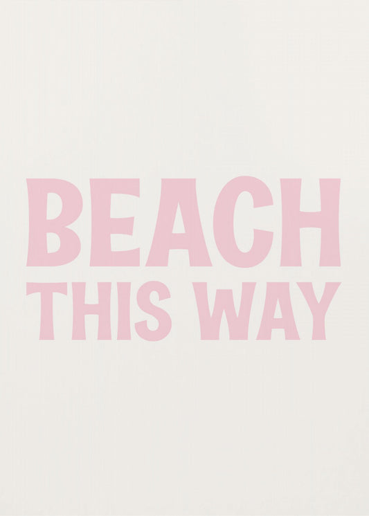 Strand deze kant op | Canvas