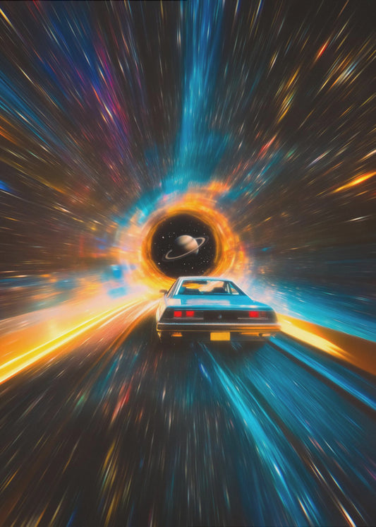 Kosmische autoreis | Canvas