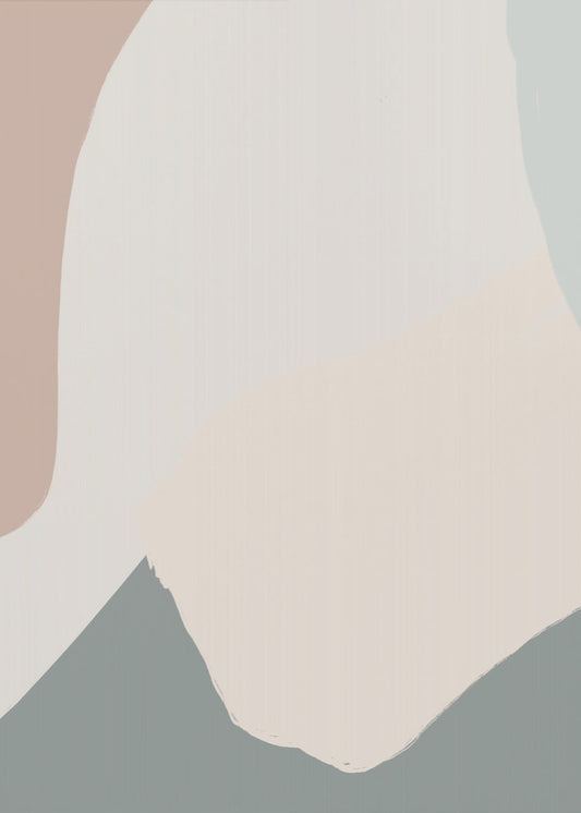 Rustgevende beige abstract | Poster