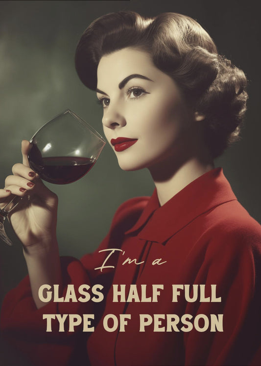 Ik ben een glas-halfvol-type | Canvas