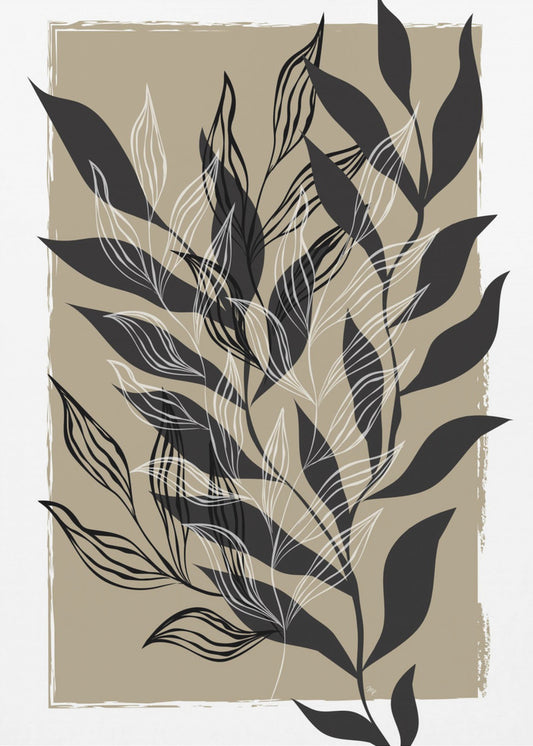 Minimalistisch botanisch ontwerp | Canvas