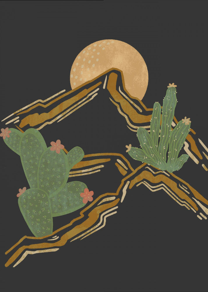 Rocky Mountain en Cactus | Canvas