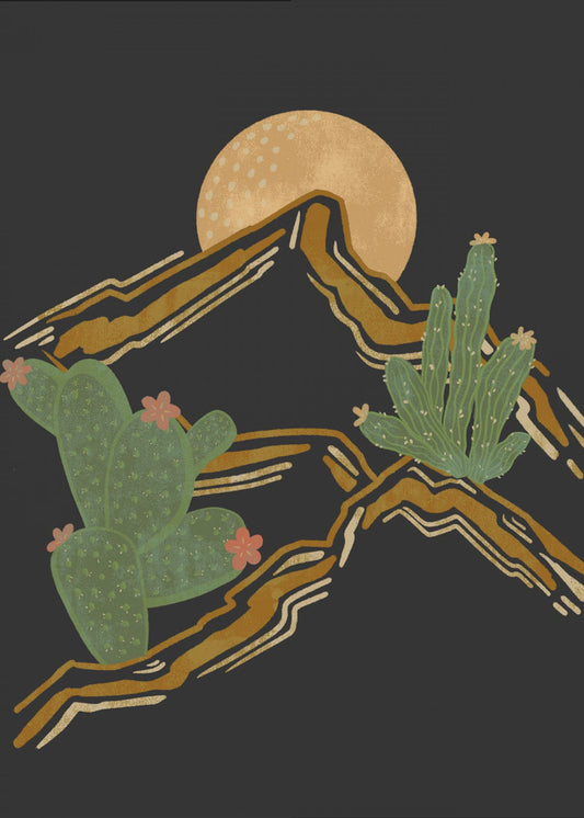 Rocky Mountain en Cactus | Canvas