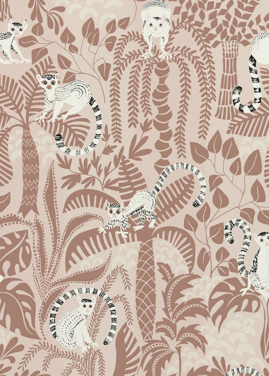 Jungle avontuur Mocha Mousse | Canvas