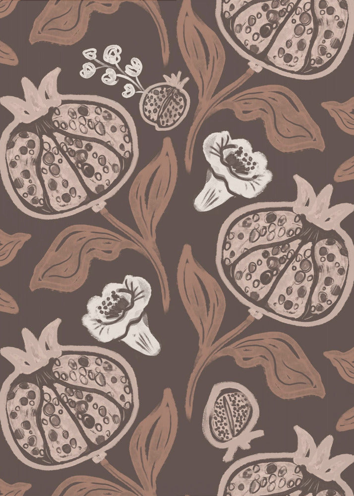 Granaatappelpatroon | Canvas