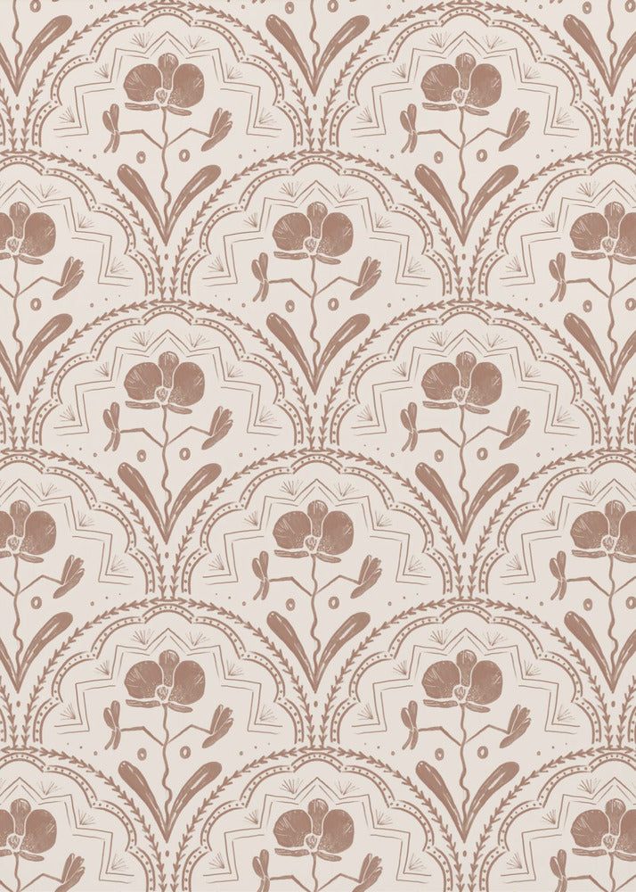 Boho Orchidee Tegelpatroon | Canvas