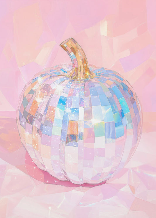 Iriserende discobalpompoen | Canvas