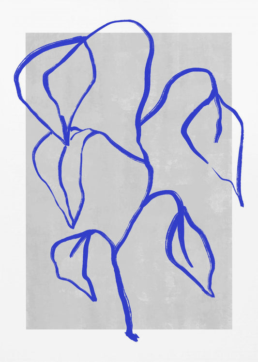 Blauwe Lijnen Harmonie | Canvas