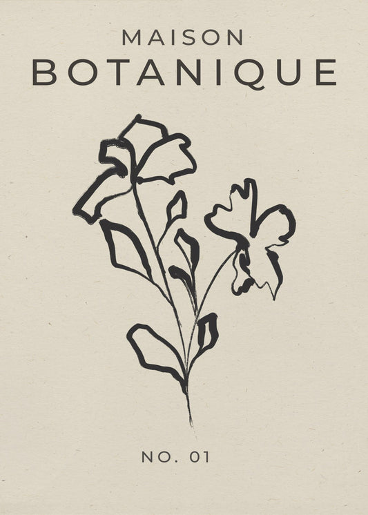 Botanische schets | Canvas