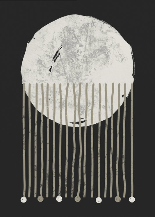 De abstractie van de avondval | Poster