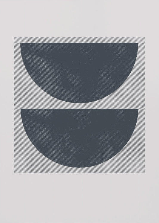 Monochrome helften | Canvas
